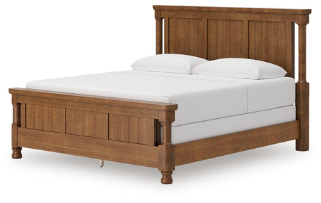 Rowlenstown Brown King Poster Bed by Ashley at Eve Furniture