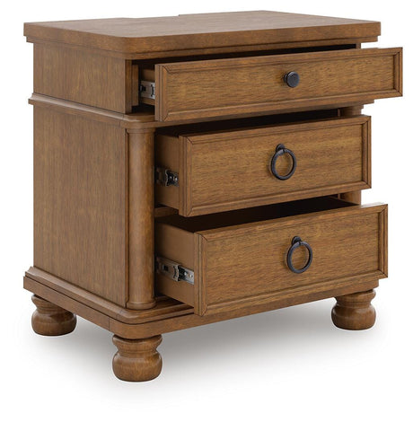 Rowlenstown Brown Nightstand by Ashley at Eve Furniture