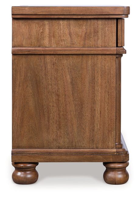 Rowlenstown Brown Nightstand by Ashley at Eve Furniture