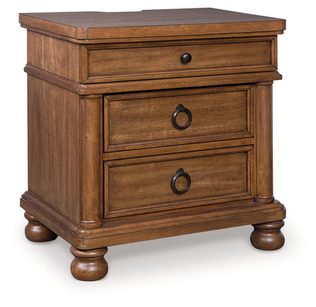 Rowlenstown Brown Nightstand by Ashley at Eve Furniture
