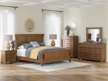 Rowlenstown Brown Poster Bedroom Set by Ashley at Eve Furniture