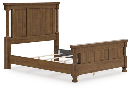 Rowlenstown Brown Queen Poster Bed by Ashley at Eve Furniture
