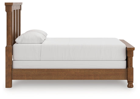 Rowlenstown Brown Queen Poster Bed by Ashley at Eve Furniture