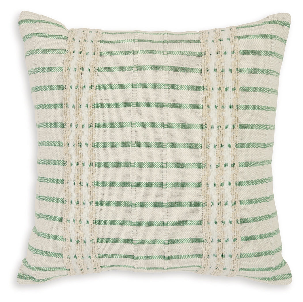 Rowton White/Green Pillow