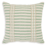 Rowton White/Green Pillow