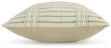 Rowton White/Green Pillow