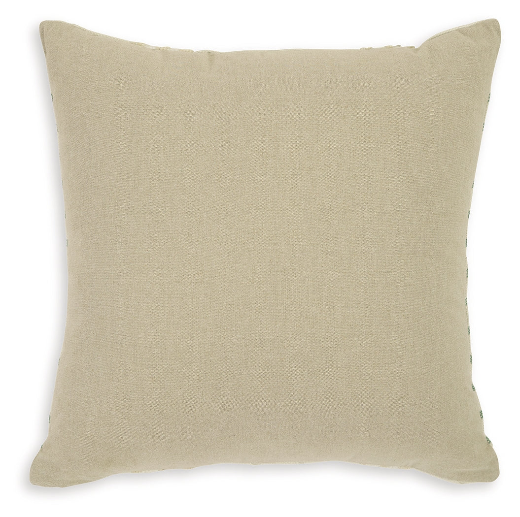 Rowton White/Green Pillow