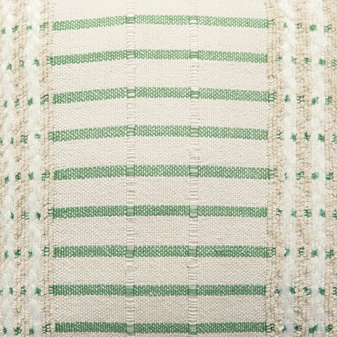 Rowton White/Green Pillow