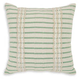 Rowton White/Green Pillow by Ashley at Eve Furniture