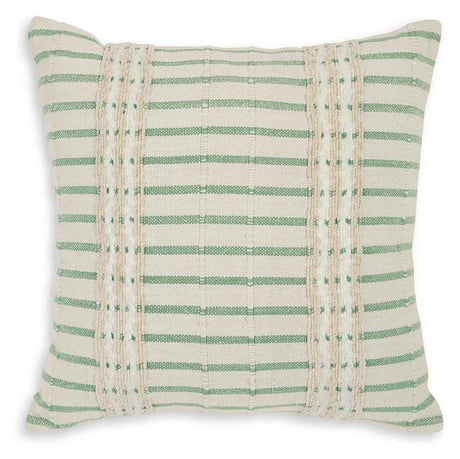 Rowton White/Green Pillow by Ashley at Eve Furniture