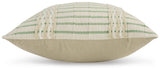 Rowton White/Green Pillow by Ashley at Eve Furniture
