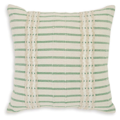Rowton White/Green Pillow (Set of 4) by Ashley at Eve Furniture