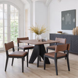 Roxas Brown Dining Chair (Set of 2) by Zuomod at Eve Furniture