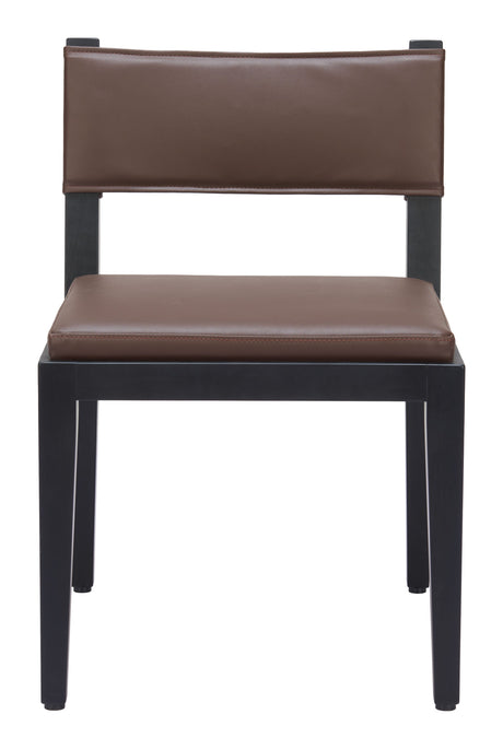 Roxas Brown Dining Chair (Set of 2) by Zuomod at Eve Furniture