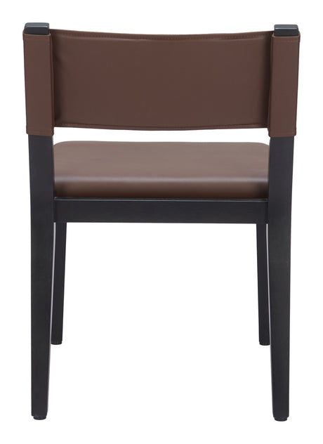 Roxas Brown Dining Chair (Set of 2) by Zuomod at Eve Furniture