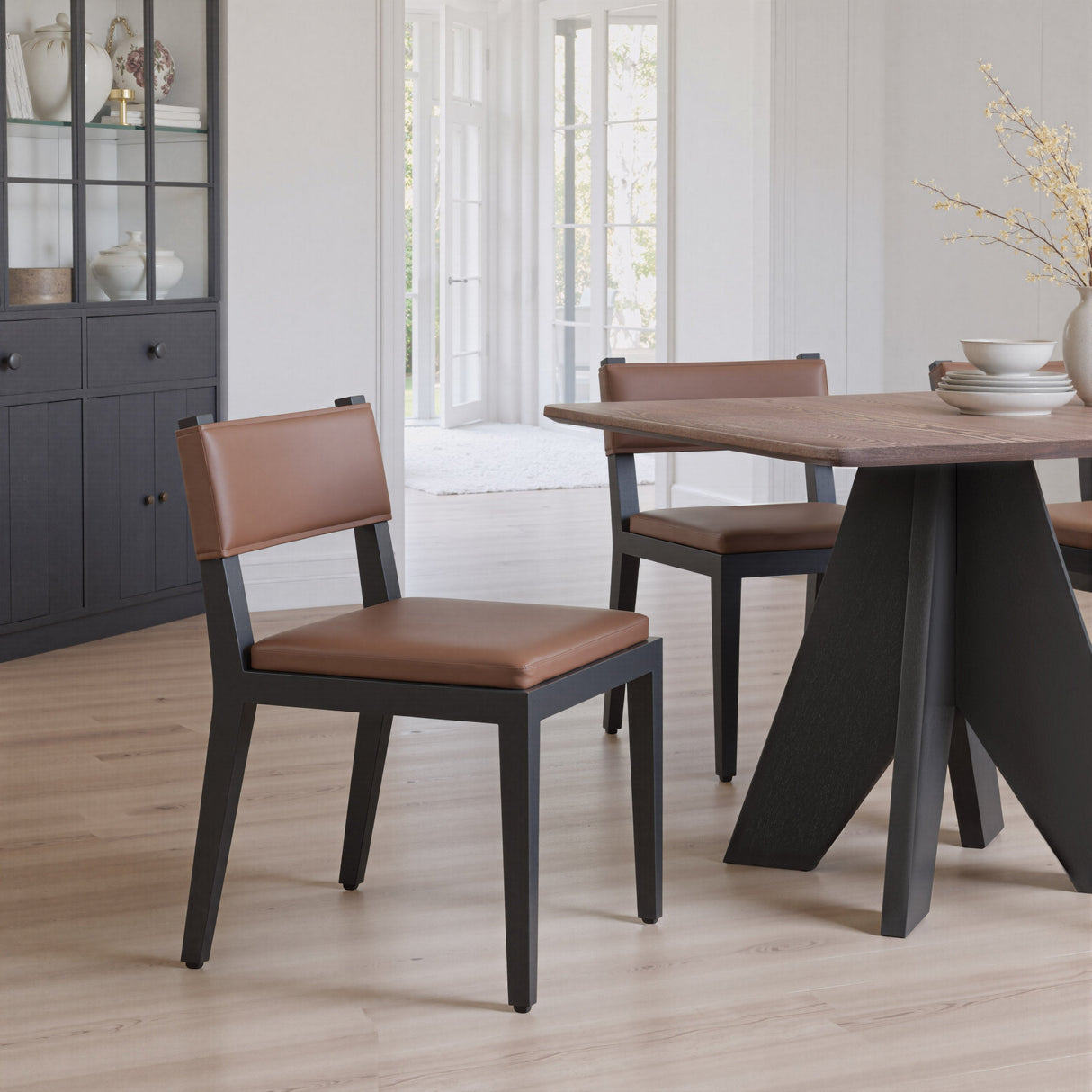 Roxas Brown Dining Chair (Set of 2) by Zuomod at Eve Furniture