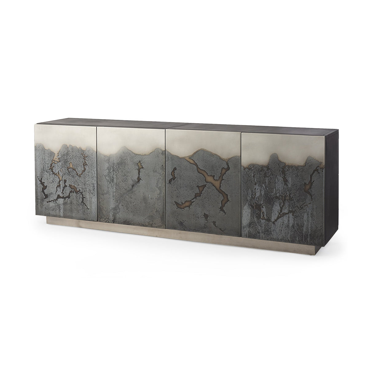 Roxdale Acid Wash Metal Sideboard by Mercana at Eve Furniture