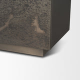 Roxdale Acid Washed Iron Metal Accent Cabinet by Mercana at Eve Furniture