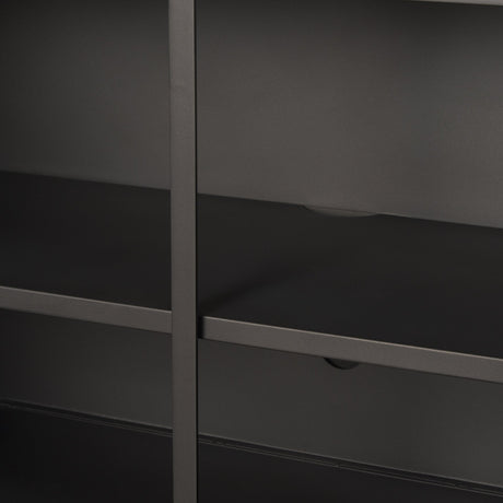 Roxdale Acid Washed Iron Metal Accent Cabinet by Mercana at Eve Furniture