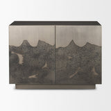 Roxdale Acid Washed Iron Metal Accent Cabinet by Mercana at Eve Furniture