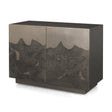 Roxdale Acid Washed Iron Metal Accent Cabinet by Mercana at Eve Furniture