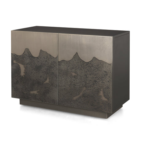 Roxdale Acid Washed Iron Metal Accent Cabinet by Mercana at Eve Furniture