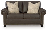 Roxmere Umber Loveseat