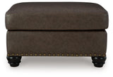 Roxmere Umber Ottoman by Ashley at Eve Furniture