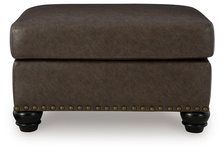 Roxmere Umber Ottoman by Ashley at Eve Furniture