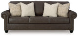 Roxmere Umber Queen Sofa Sleeper by Ashley at Eve Furniture