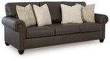 Roxmere Umber Sofa by Ashley at Eve Furniture