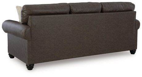 Roxmere Umber Sofa by Ashley at Eve Furniture