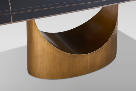 Roxy (Black/Bronze) Dining Room Set by New Era Innovations at Eve Furniture