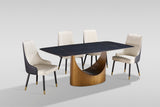 Roxy (Black/Bronze) Dining Room Set by New Era Innovations at Eve Furniture