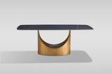 Roxy (Black/Bronze) Dining Room Set by New Era Innovations at Eve Furniture