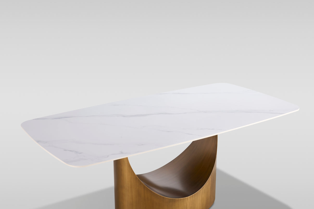 Roxy (White/Bronze) Dining Room Set by New Era Innovations at Eve Furniture