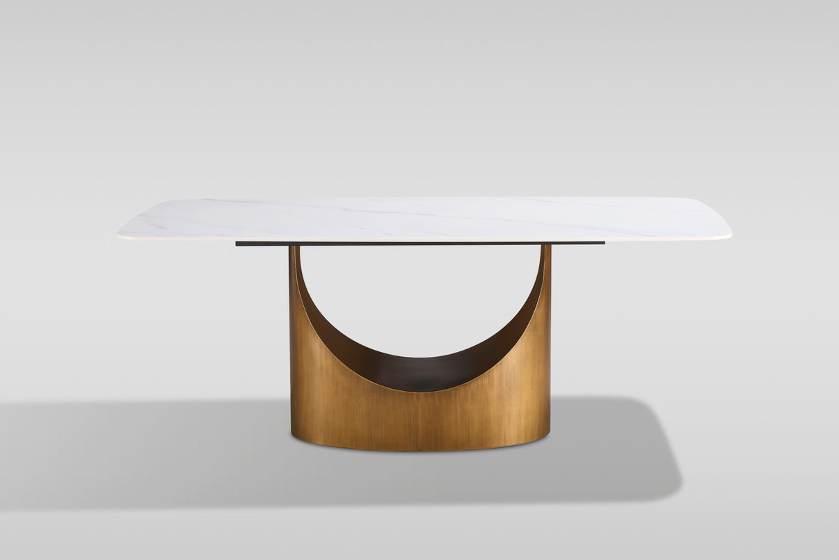 Roxy (White/Bronze) Dining Room Set by New Era Innovations at Eve Furniture