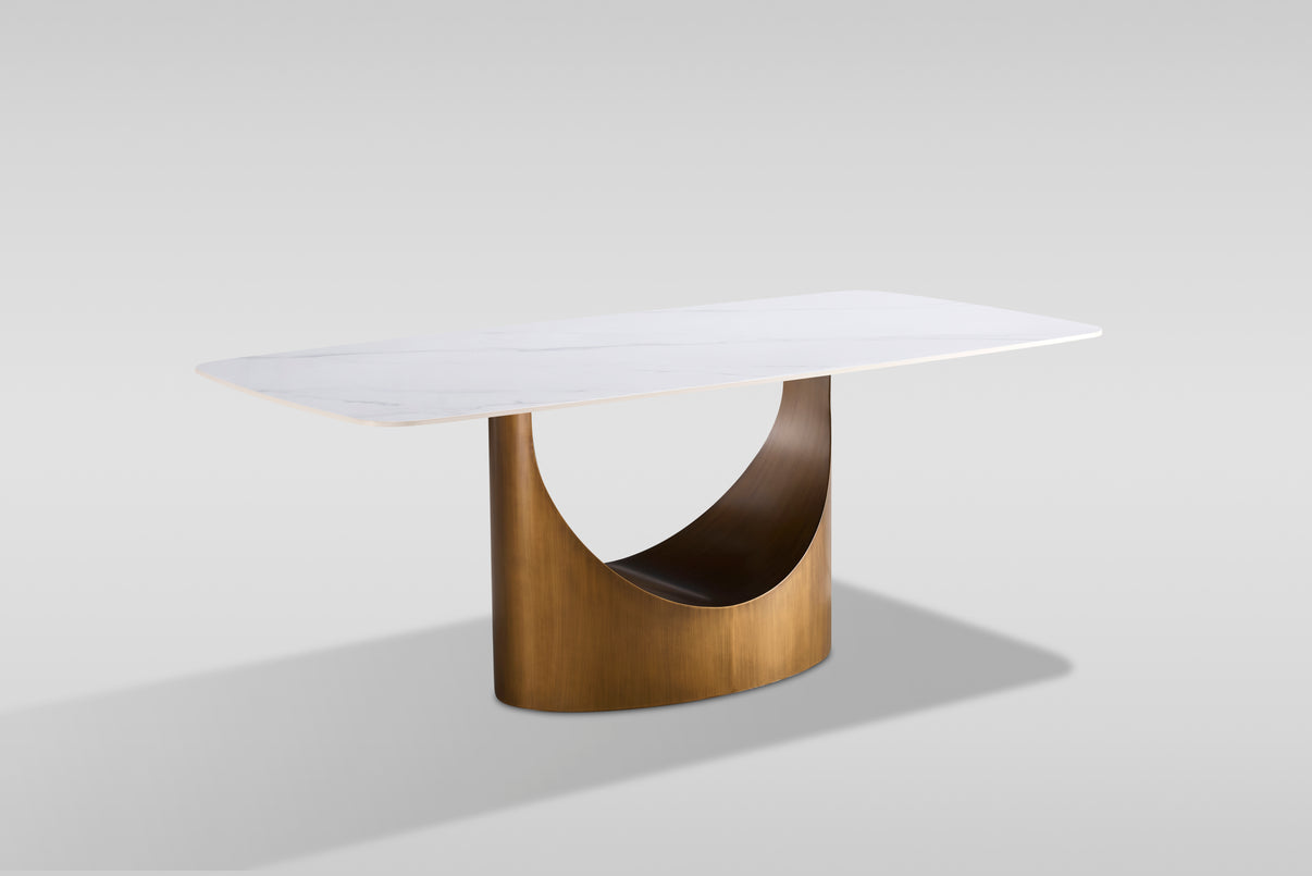 Roxy (White/Bronze) Dining Room Set by New Era Innovations at Eve Furniture