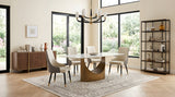 Roxy (White/Bronze) Dining Room Set by New Era Innovations at Eve Furniture