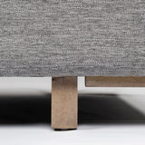 Roy I Castlerock Gray Upholstered Three Seater Sofa by Mercana at Eve Furniture