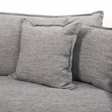 Roy I Castlerock Gray Upholstered Three Seater Sofa by Mercana at Eve Furniture