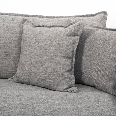 Roy I Castlerock Gray Upholstered Three Seater Sofa by Mercana at Eve Furniture