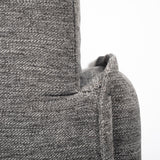 Roy I Castlerock Gray Upholstered Three Seater Sofa by Mercana at Eve Furniture