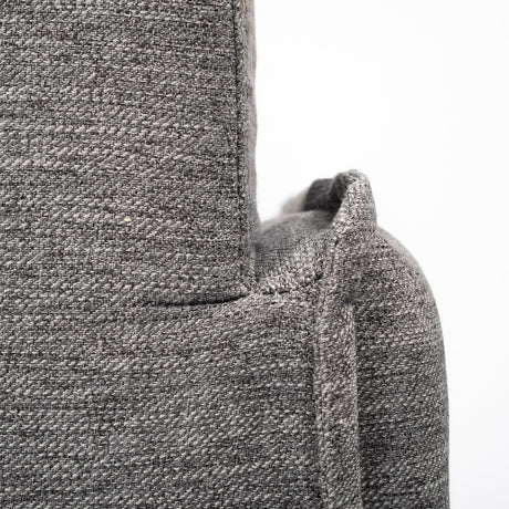 Roy I Castlerock Gray Upholstered Three Seater Sofa by Mercana at Eve Furniture