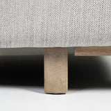 Roy I Frost Gray Upholstered Three Seater Sofa by Mercana at Eve Furniture