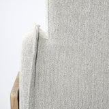 Roy I Frost Gray Upholstered Three Seater Sofa by Mercana at Eve Furniture