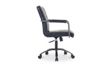 Roy Office Chair Black Leather by Moe's Home at Eve Furniture