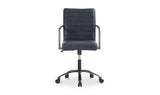 Roy Office Chair Black Leather by Moe's Home at Eve Furniture