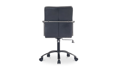 Roy Office Chair Black Leather by Moe's Home at Eve Furniture