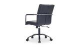 Roy Office Chair Black Leather by Moe's Home at Eve Furniture
